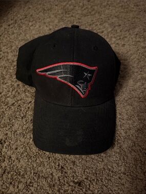 NFL Black and Gray patriots Adjustable Cap